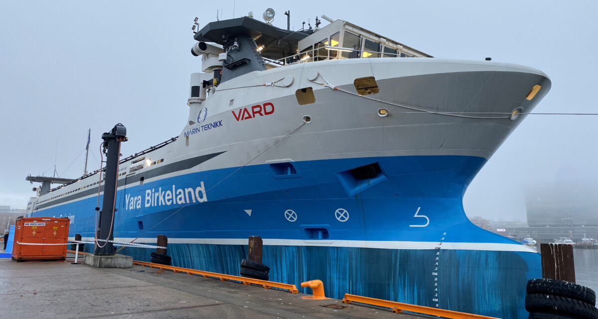 NORWAY UNVEILS WORLD’S FIRST ELECTRICALLY POWERED AND AUTONOMOUS CARGO SHIP